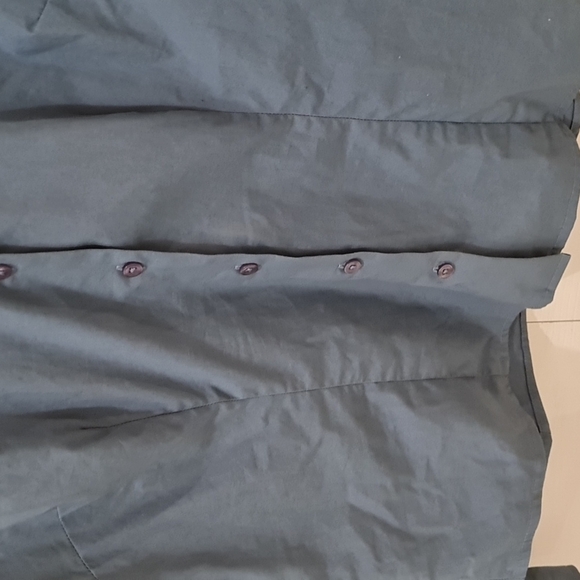 Ann Taylor Turquoise Button-Down Long Sleeve Blouse - Picture 7 of 7